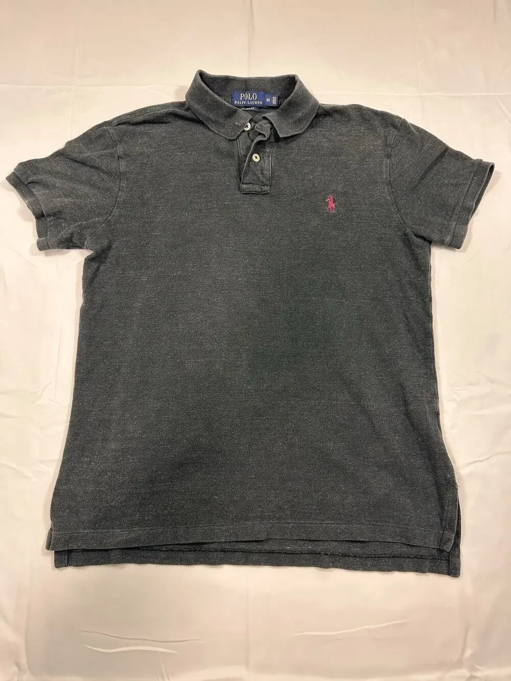 Polo Ralph Lauren Dark Gray Polo Size Medium 100% Cotton